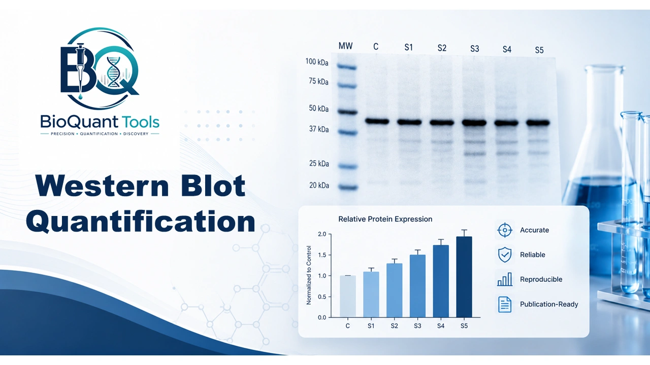 Western blot quantification and densitometric analysis example